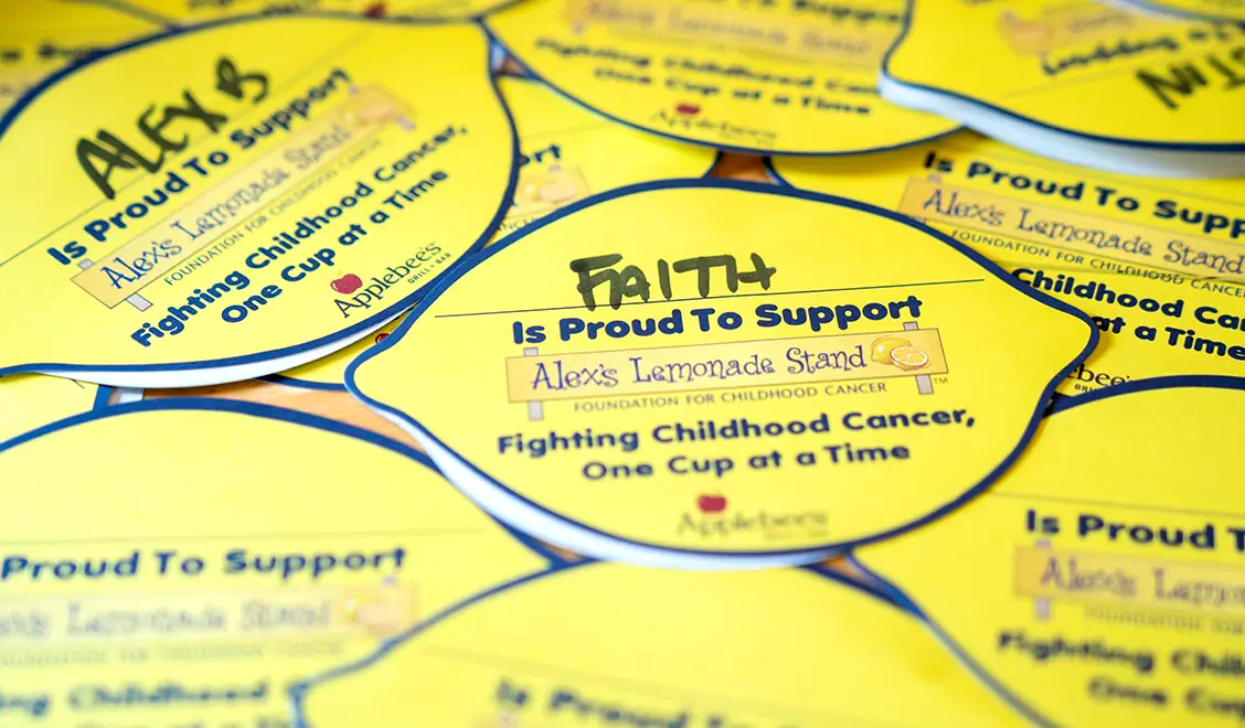 Image of Alex’s Lemonade Stand & Applebee’s® - Kids Cancer Charity