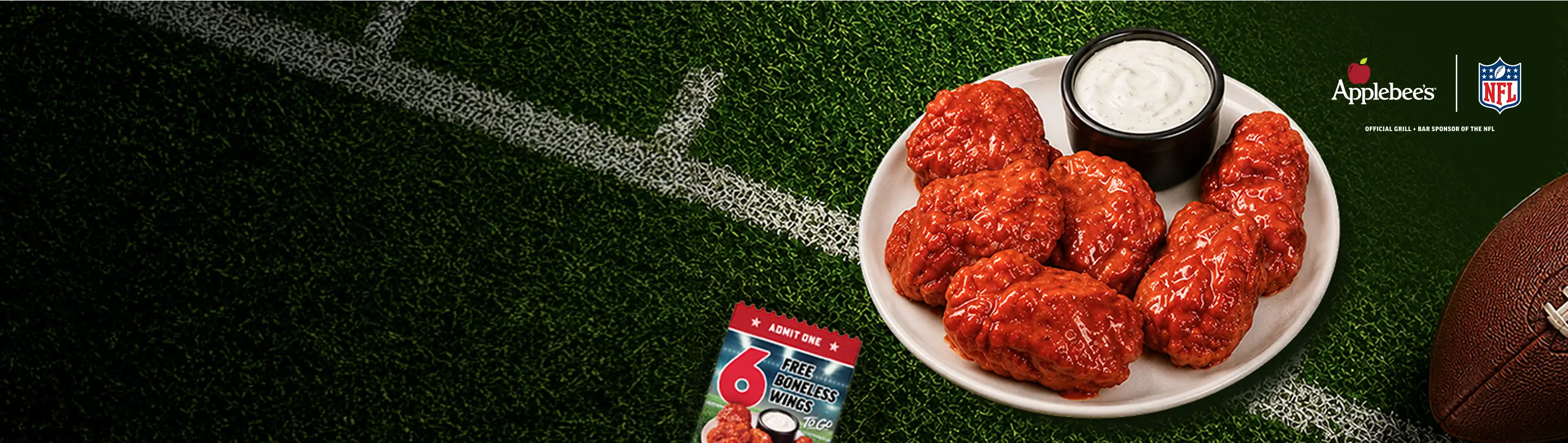 Applebee’s Wing Deals - Score 6 Free Boneless Wings Weekly