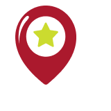 Icon of a location symbol
